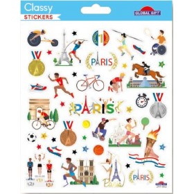 Jeux Olympiques Paris - Stickers Classy - Global Gift Jeux Olympiques Paris - Stickers Classy - Global Gift