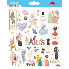Paris capital de la mode - Stickers Classy - Global Gift Paris capital de la mode - Stickers Classy - Global Gift