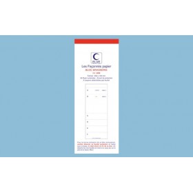 Blocs "brasserie numéroté" - 259 x 100 - 50 dupli