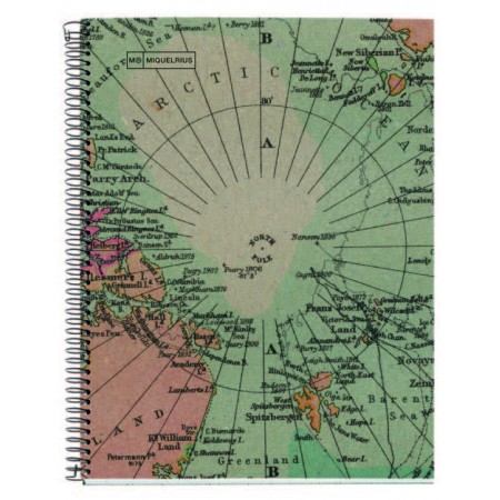 Notebook ECO DESIGN A4 80g - 5x5 -ECO MAPS Miquelrius