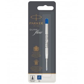 PARKER recharge bille Quinkflow, pointe fine, bleue, blister X 1 PARKER recharge bille Quinkflow, pointe fine, bleue, blister X 1