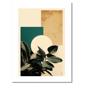 Poster nature verte, géométrie - 30 x 40 cm Poster nature verte, géométrie - 30 x 40 cm