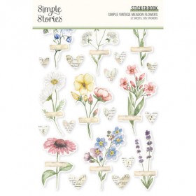 Planche de 285 stickers fleurs et papillons des prés Planche de 285 stickers fleurs et papillons des prés