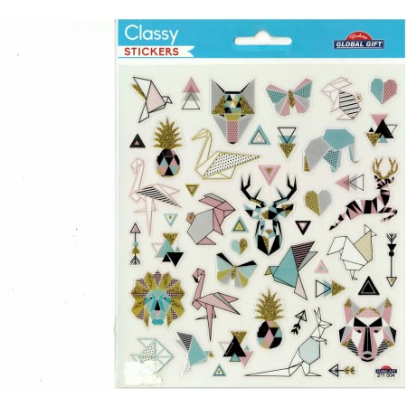 Animaux origamis - Stickers Classy - Global Gift