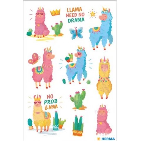 Sticker Lama à paillettes - Herma®