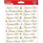 Joyeux Noël - Bonne Année - Stickers Classy - Global Gift®