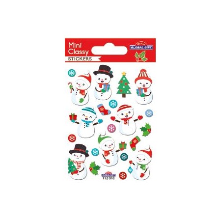 Bonhomme de neige - Stickers Mini Classy - Global Gift®