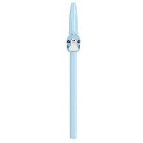 Stylo gel enfant avec motif dauphin bleu