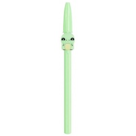 Stylo gel enfant avec motif lézard vert