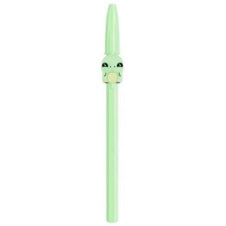 Stylo gel enfant avec motif lézard vert